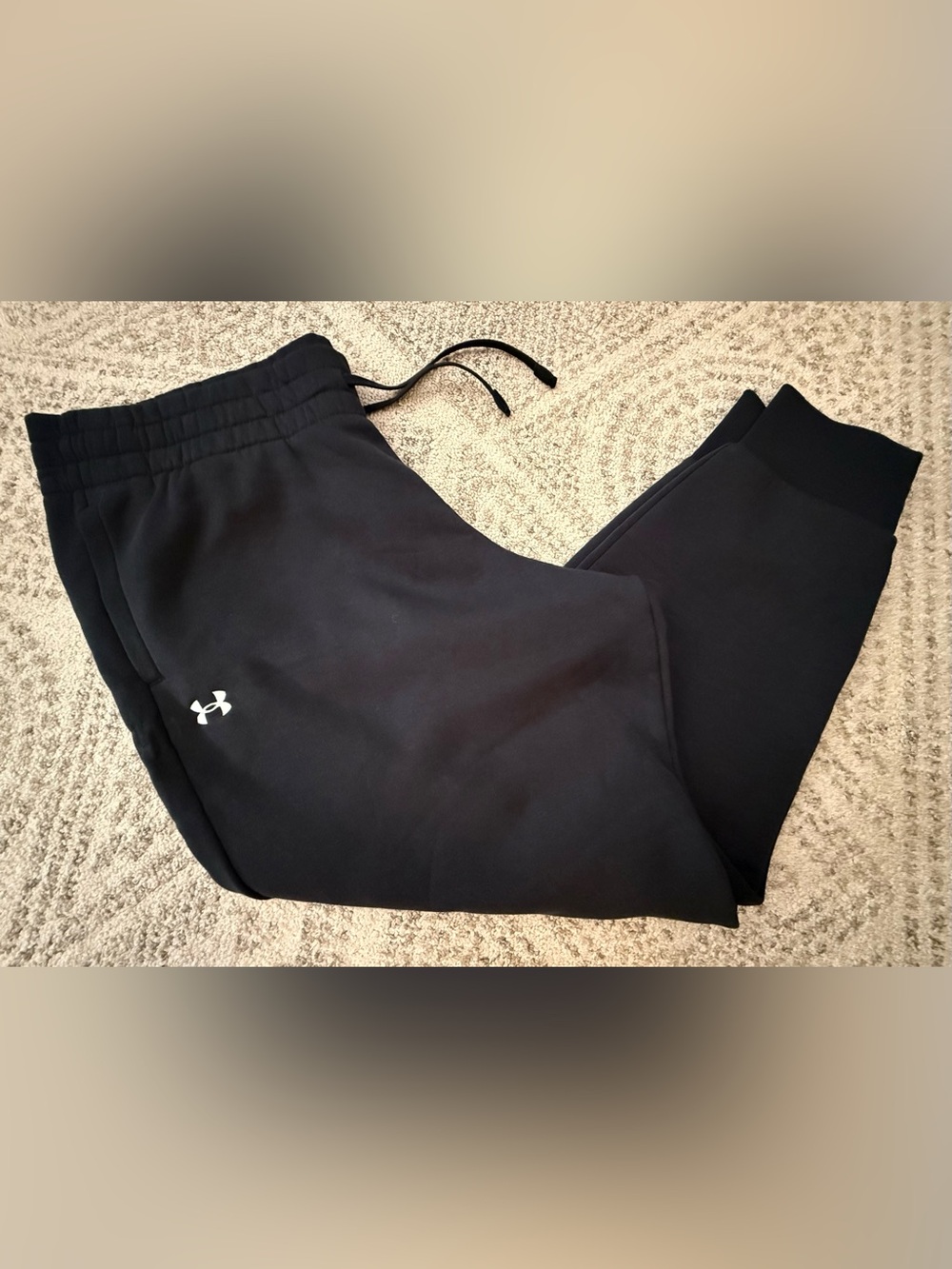 NWT Under Armour Ladies Black Fleece Joggers Sz 1X